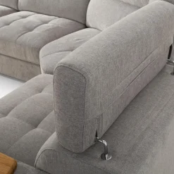 Inspire Narożnik rozkładany z funkcją relaks szary VESTA prawy