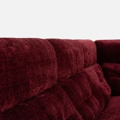 Impresti Narożnik rozkładany z funkcją relaksu i barkiem bordowy CANTATA lewy