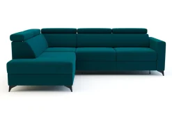 Narożnik rozkładany z podnoszonymi zagłówkami VERO lewy