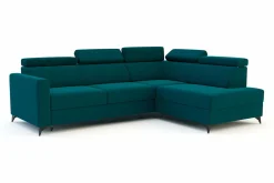 Narożniki| Narożnik rozkładany z podnoszonymi zagówkami VERO prawy