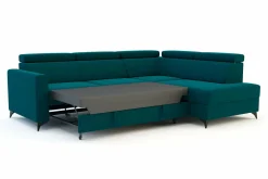 Narożniki| Narożnik rozkładany z podnoszonymi zagówkami VERO prawy