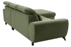 Narożniki|INFINI Narożnik rozkładany z poduszkami oliwkowy ALTA prawy