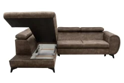 Narożniki|INFINI Narożnik rozkładany z regulowanymi zagłówkami MONA PIK lewy