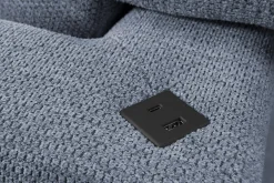 FN Design Narożnik rozkładany z regulowanymi zagłówkami niebieski WONDER prawy