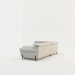 Narożniki|Instilo Narożnik rozkładany z regulowanymi zagłówkami jasnoszary ROMEO prawy