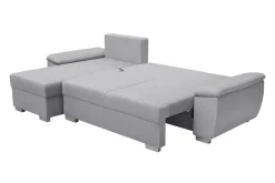 Narożnik rozkładany z regulowanym podłokietnikiem szary ERGON