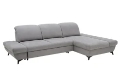 Narożniki| Narożnik rozkładany z regulowanymi zagłówkami szary HARPER prawy