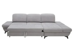 Narożniki| Narożnik rozkładany z regulowanymi zagłówkami szary HARPER prawy