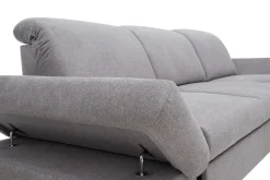 Narożniki| Narożnik rozkładany z regulowanymi zagłówkami szary HARPER prawy