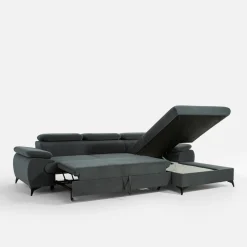 Narożniki|New Form Narożnik rozkładany z regulowanymi zagłówkami SCALA prawy grafit