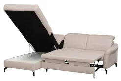 Narożniki|Trend Line Narożnik rozkładany z regulowanymi zagłówkami BARI lewy