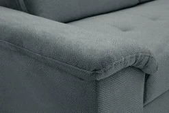 Narożniki|Exline Narożnik rozkładany z regulowanymi zagłówkami szary PEORIA L prawy