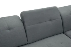 Narożniki|Exline Narożnik rozkładany z regulowanymi zagłówkami szary PEORIA L prawy