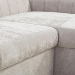 Narożniki|inny Narożnik rozkładany z regulowanymi zagłówkami jasnobeżowy SAVOY prawy