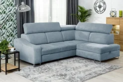 Narożniki|Softi Narożnik rozkładany z regulowanymi zagłówkami BRICO lewy