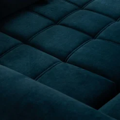 Werdomo Narożnik rozkładany z regulowanymi zagłówkami granatowy ASTOLA prawy