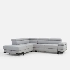 Werdomo Narożnik rozkładany z regulowanymi zagłówkami EMPORIO L II lewy