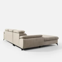 Narożniki|New Form Narożnik rozkładany z regulowanymi zagłówkami SCALA lewy beż