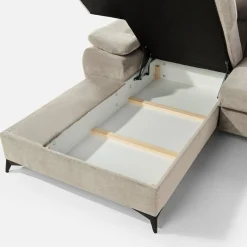 Narożniki|New Form Narożnik rozkładany z regulowanymi zagłówkami SCALA lewy beż