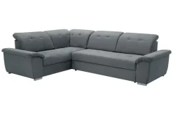 Narożniki|Exline Narożnik rozkładany z regulowanymi zagłówkami szary PEORIA L lewy