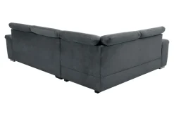 Narożniki|Exline Narożnik rozkładany z regulowanymi zagłówkami szary PEORIA L lewy