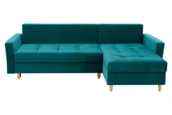 Narożniki|Exline Narożnik rozkładany zielony ZOYA