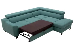 Narożniki|Trend Line Narożnik rozkładany zielony ASPEN prawy