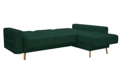 Impresti Narożnik rozkładany zielony BODO prawy