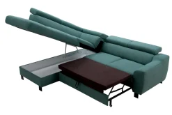 Trend Line Narożnik rozkładany zielony ASPEN lewy