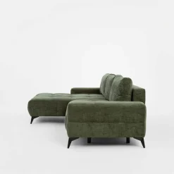 Instilo Narożnik rozkładany zielony MAURO prawy