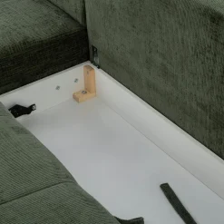 Instilo Narożnik rozkładany zielony MAURO prawy