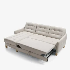 Narożniki|Impresti Narożnik skórzany beżowy MALMO