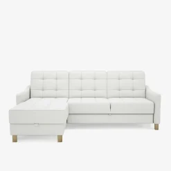 Narożniki|Impresti Narożnik skórzany biały MALMO