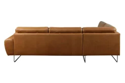 Trend Line Narożnik skórzany brązowy SPRING lewy