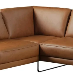 Trend Line Narożnik skórzany brązowy SPRING lewy