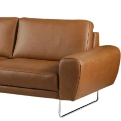 Trend Line Narożnik skórzany brązowy SPRING lewy