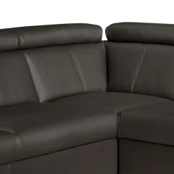 Narożniki|Trend Line Narożnik skórzany brązowy z regulowanymi zagłówkami TOWN