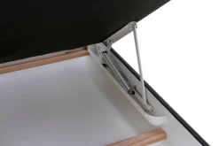 Impresti Narożnik skórzany czarny MALMO prawy