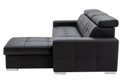 Narożniki| Narożnik skórzany czarny NOTTI