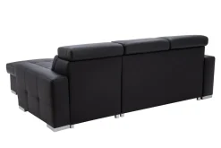 Narożniki| Narożnik skórzany czarny NOTTI