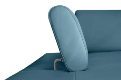 Trend Line Narożnik skórzany niebieski LAZUR lewy