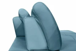 Trend Line Narożnik skórzany niebieski LAZUR prawy