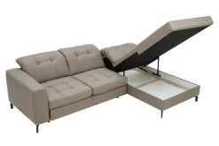 Narożniki|Agio Divani Narożnik skórzany pikowany PAULA prawy