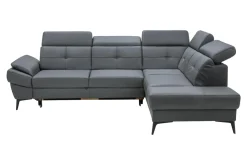 Trend Line Narożnik skórzany szary COSTA prawy