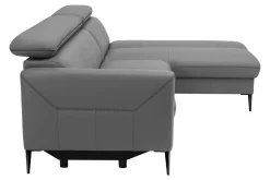 Narożniki| Narożnik skórzany szary MARTE prawy