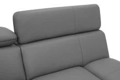 Narożniki| Narożnik skórzany szary MARTE prawy