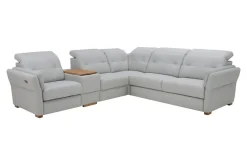 Narożniki|Inspire Narożnik skórzany z funkcją relaks BRONX prawy