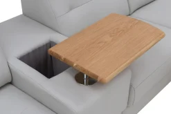 Narożniki|Inspire Narożnik skórzany z funkcją relaks BRONX prawy