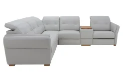 Narożniki|Inspire Narożnik skórzany z funkcją relaks BRONX lewy