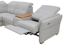 Narożniki|Inspire Narożnik skórzany z funkcją relaks BRONX lewy